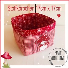 Utensilo★Stoffbox★Stoffkörbchen★Glückspilz★Taufe★handarbeit★Geburt★zauberfaden1