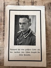 Sterbebild WK2 WW2 EK2 Sturmabzeichen Ostmedaille 