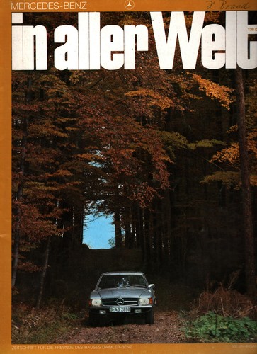 Prospekt zeitschrift mercedes - prospekt,