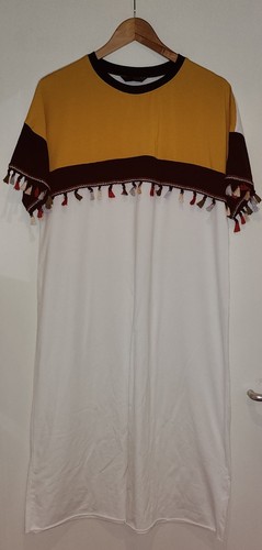 Maxikleid mit fransen - maxikleid,