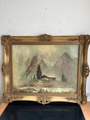 Altes ölgemälde landschaft - altes,