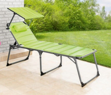 XXL Aluminium Gartenliege