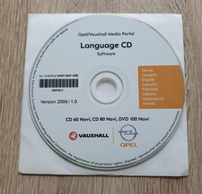 OPEL Sprachen Language CD 60 Navi, CD 80 Navi, DVD 100 Navi - Neuwertig !