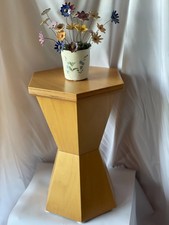 HolzArt - Beistelltisch - Hocker - Säule - Sechseckig - Buche - H:45,5 - D:28cm