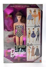 1993 35th Anniversary Brunette Barbie Puppe / Mattel 11782, NrfB, Ovp beschädigt