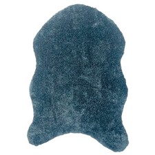 Kunstfell-Teppich - dunkelgrau