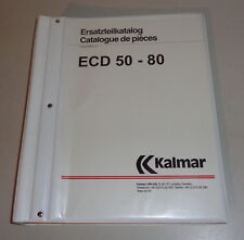 Teilekatalog Gabelstapler Kalmar ECD 50 - 80 Stand 1991