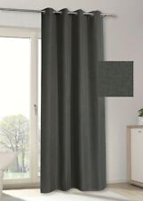 Vorhang silber Struktur Mailand Oesenvorhang 140 x 235 cm verdunkelnd DELAVITA