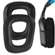 Ersatz Ohrpolster für Kopfhörer Logitech G35 G930 G430 F430 F450 Schwarz Premium