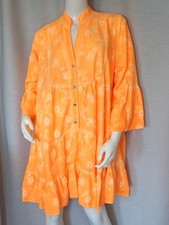 Hippie Tunika Kleid 3D Blüten