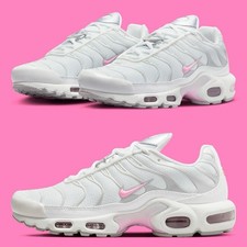 NIKE AIR MAX PLUS TN WEISS PINK RISE HF0107-100 HERREN SPORTSCHUHE GRÖßE UK 8,5
