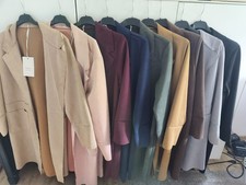 MADE IN ITALY toller leichter Wildlederimitat Mantel  Gr. 38 40 42 44 NEU