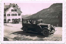 Foto Hotel Furkablick Auto Fahrzeug Oldtimer, Schweiz 1930