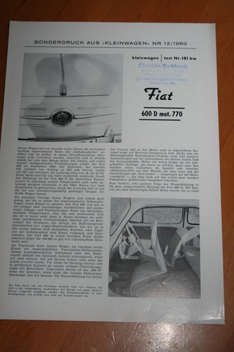 Fiat 600 mot - fiat, 770