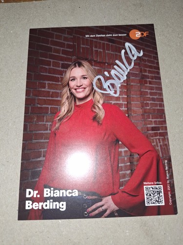 Autogrammkarte bianca berding - autogrammkarte,