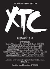 XTC BAND - UK TOUR - A2 PRESS