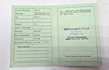 Simson Registrierschein Papiere DDR S50 B1 mit Stempel Blanko Typ 1262