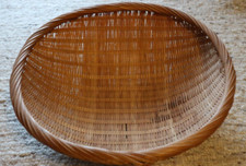 große Rattanschale ⌀40cm H16cm für Wolle Obst Gemüse etc. schönes Kunsthandwerk