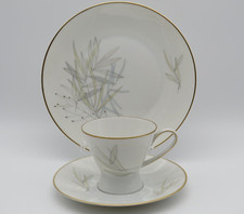 Rosenthal Porzellan Mokka Gedeck, Form 2000 Gräser