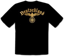 Deutschland Adler Logo Fun Schwarz T-SHIRT -098