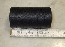 100 m Forellfaden # 7 Zwirn Sattlerzwirn Hand & Maschinenzwirn gewachst d. blau