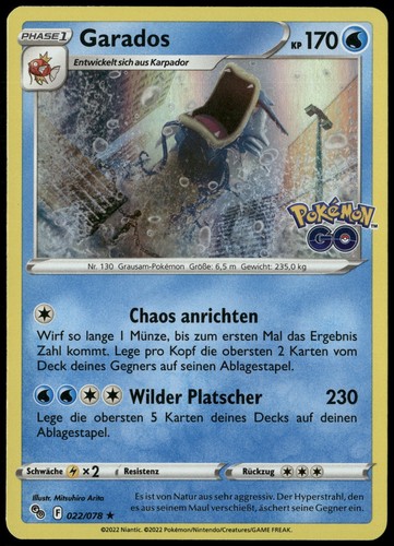 Pokemon garados holo pokémon - garados,