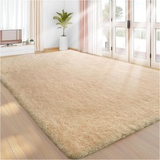 Beige Hochflor Teppich 160x230