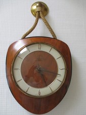 Holzuhr Wanduhr Kordeluhr DIEHL electro - made in Germany funktionsfähig