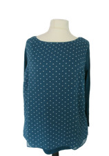 Sheego Damen Tunika mit Miedertop Top Bluse Shirt Türkis Gepunktet Übergröße