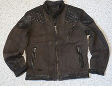 Jacke Lederjacke Bikerjacke  Gr. M / L  Vintage Braun Top Zustand!!