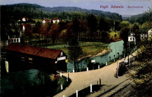 Barthmühle pöhl im - ak,