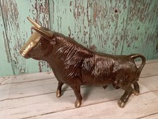 Vintage Bronze Stier Figur