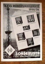 Prospekt AEG Röhrenradio