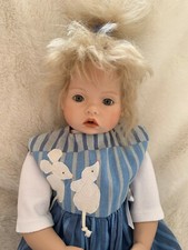 Küßchen * Künstlerpuppe Helga Matejka * 50 cm, Mohair * Handarbeit Porzellan