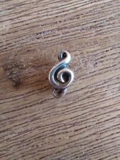 Klassik Musik Notenschlüssel Anhänger in 925 Silber für Armband oder Kette