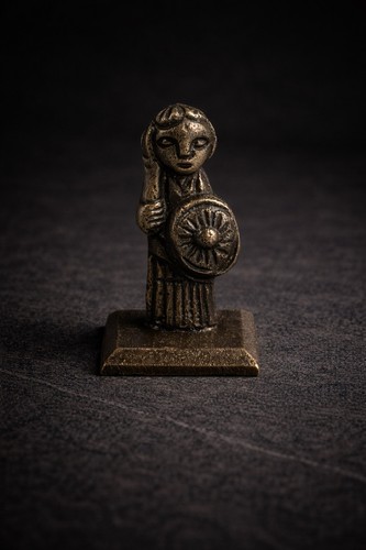 Valkyrie bronze figurine - valkyrie,