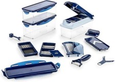 B-Ware,Genius Nicer Dicer Plus 18tlg. saphirblau Zustand: sehr gut