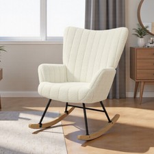 Schaukelstuhl Schaukelsessel Relaxsessel Gepolsterter Stillsessel Schwingsessel