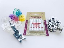 Zick Zack Fuß Standardfuß + Nähfußhalter + 15 Spulen für Necchi Nähmaschinen 559