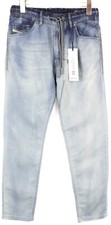 Diesel Narrot-Ne Jogg Jeans Herren W28 Verblichen Nadelstreifen Slim Fit Blau