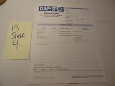 Pro-Ed DAP:SPED Record Form