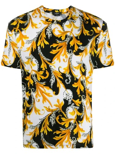 Versace acanthus print shirt - versace, t-shirt