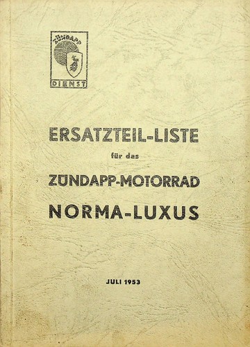 Zündapp norma luxus - zündapp, (1953)