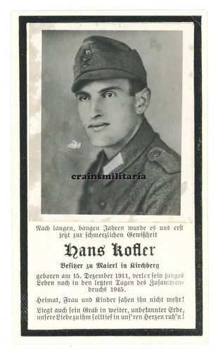 Orig sterbebild grenadier mit - orig.,