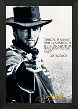 Clint Eastwood gerahmtes