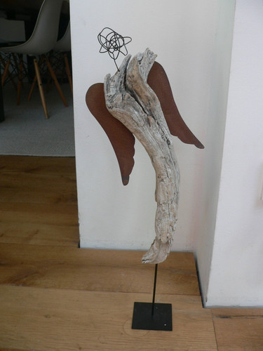 Treibholz skulptur engel - skulptur, cm