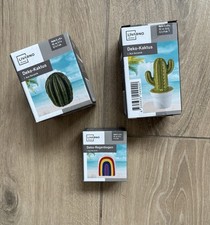 3 Kleine Deko Figuren Kaktus