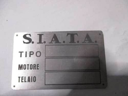 Typenschild fiat schild - fiat,