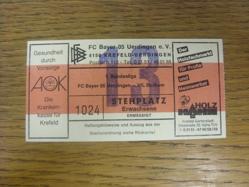 1980er jahre ticket - ticket:, bayer