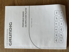 Bedienungsanleitung grundig - bedienungsanleitung,